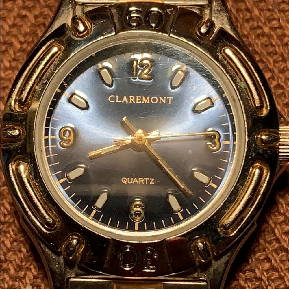Claremont classic chain link bracelet watch